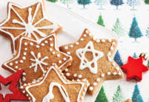 Biscotti integrali di Natale al grano saraceno