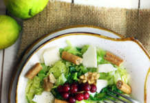 Insalata di verza, noci e grissini