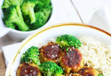 Riso con broccoli e polpette: vegan senza glutine