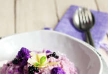 Risotto di cavolo cappuccio viola