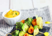 Spiedini vegani di verdure autunnali e invernali