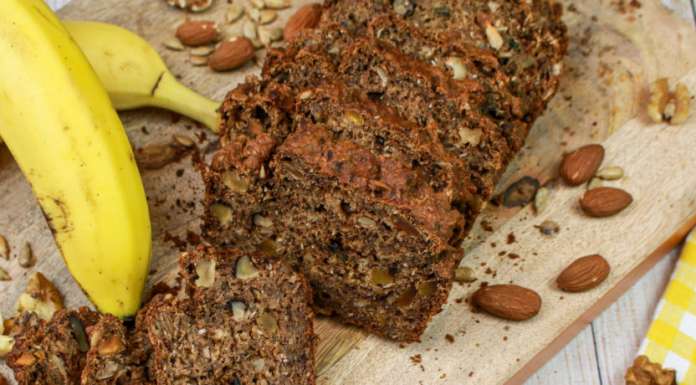 Banana bread integrale con semi e noci: ecco un dolce ok per le feste!