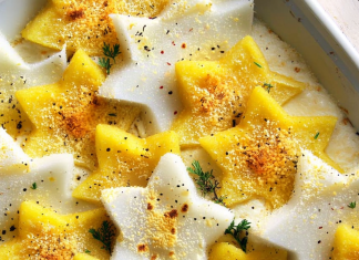 Stelle di polenta con fonduta light