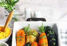 Carote al taglio hasselback