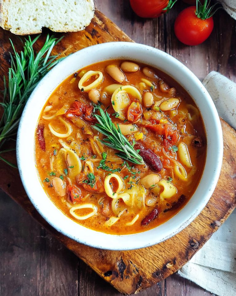 Pasta e fagioli veloce, vegan