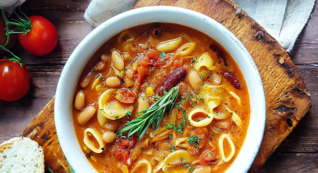 Pasta e fagioli veloce, vegan
