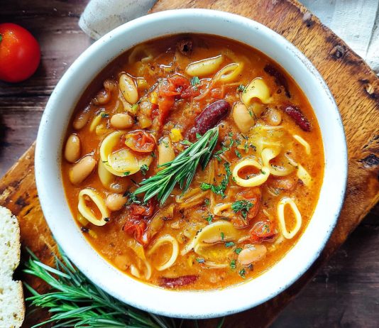 Pasta e fagioli veloce, vegan