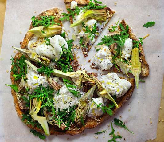 Pizza integrale senza lievito