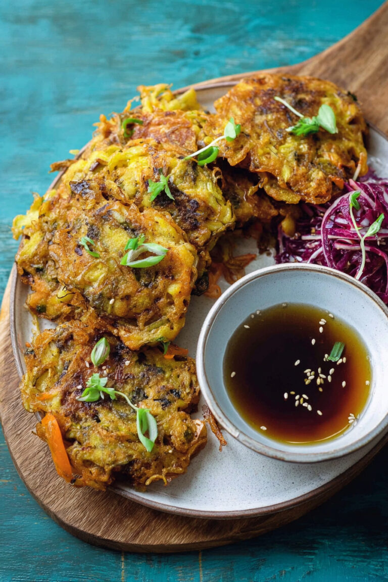 Frittelle di fagioli, germogli e radicchio rosso