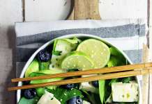 Insalata di cicorino, toma e mirtilli