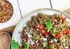 Insalata di lenticchie, pomodorini e olive