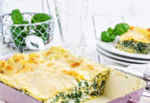 Lasagne di grano saraceno con spinaci e stracchino