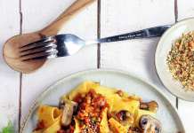 Ragù vegan di lenticchie, finocchi, pomodoro