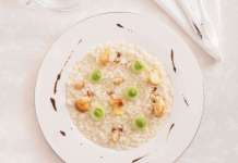 risotto con crema di broccoli