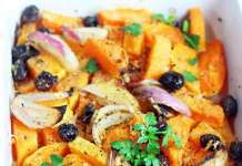 Zucca al forno con scalogno