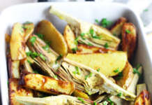 Teglia di patate e carciofi