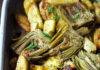 Carciofi e patate veloci al forno