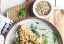 Crepes di avena con asparagi