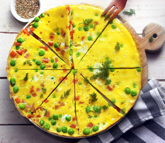 frittata-piselli-senza-latticini Frittata con piselli e carote