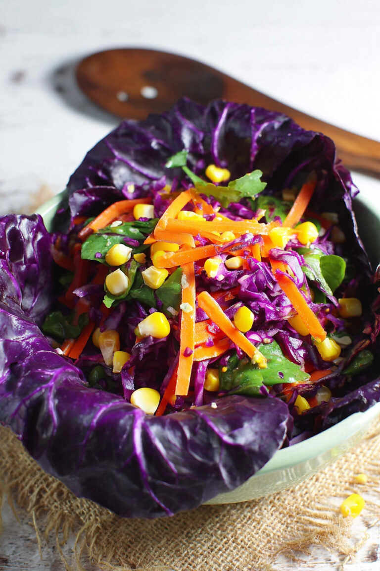 insalata-cappuccio-carote-rucola Insalata cappuccio, carote, rucola e mais