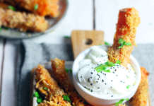 Patatine di carote croccanti al forno