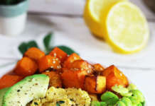 poke vegan con hummus