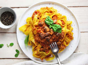 Ragu di fagioli borlotti