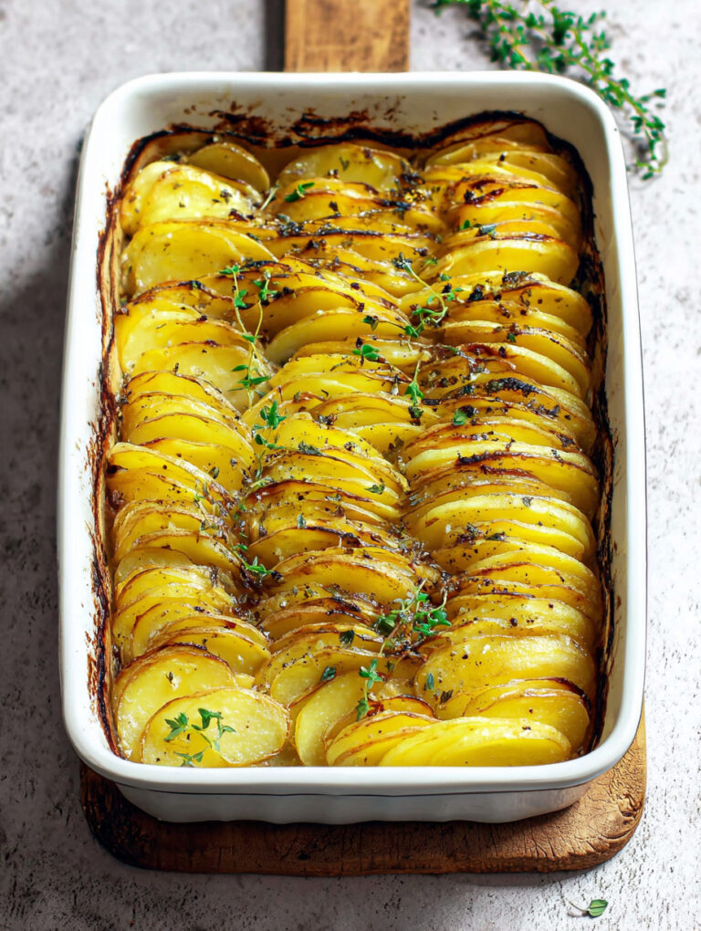 Teglia di chips di patate al forno