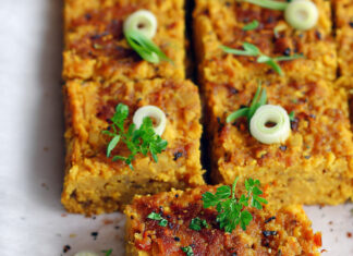 Tortino di lenticchie rosse
