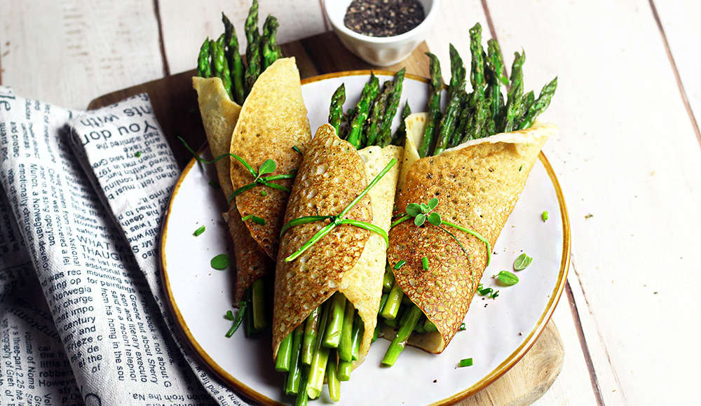 Crepes al latte senza uova, senza glutine