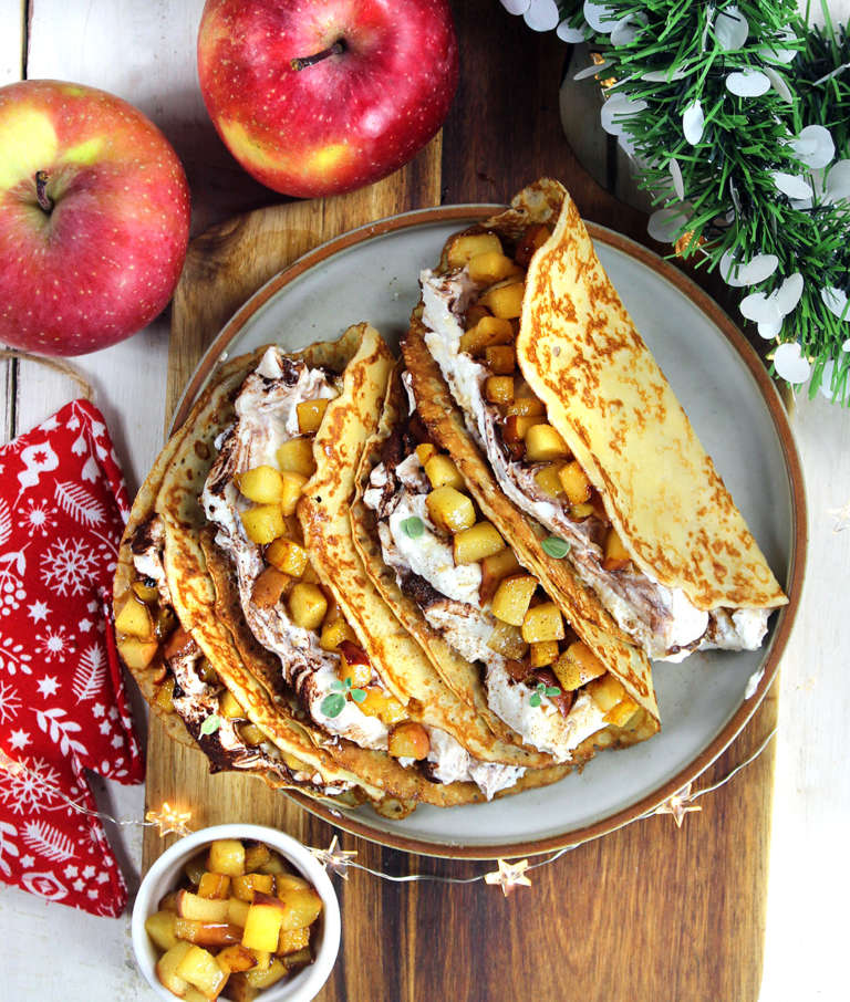 Crepes al latte senza uova, senza glutine