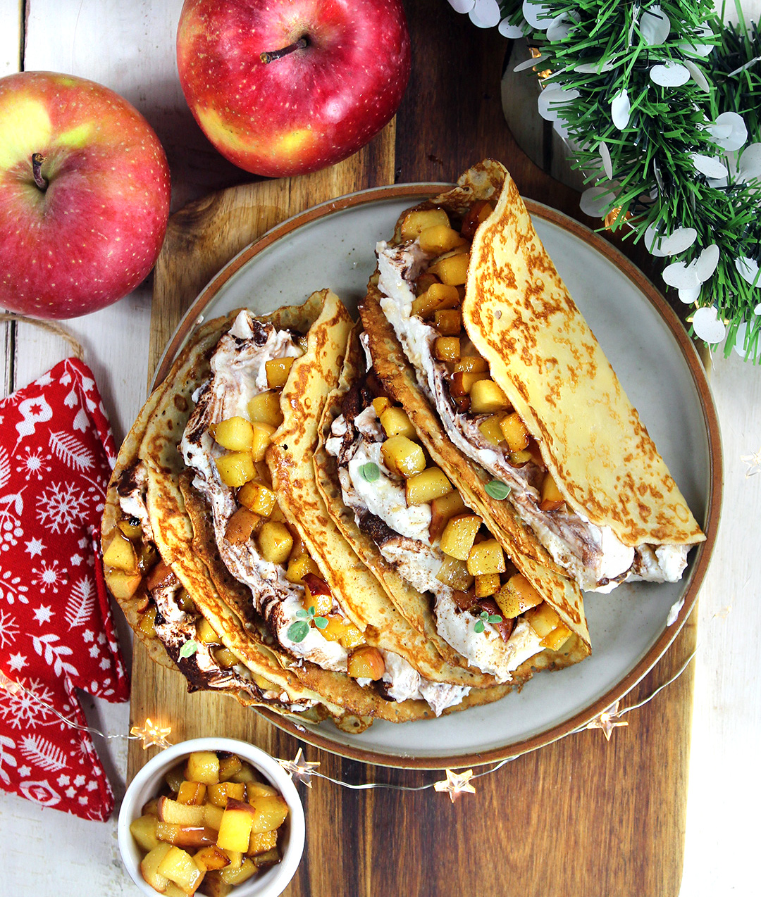 Crepes al latte senza uova, senza glutine