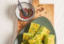 Frittata di fave e piselli freschi