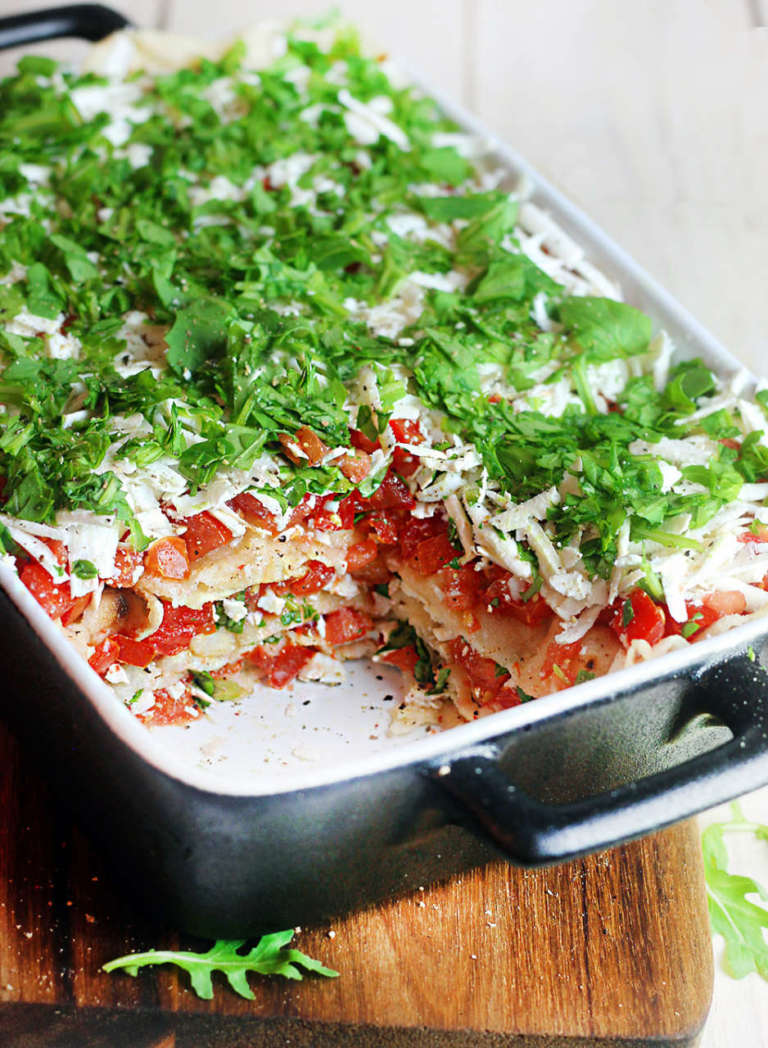 Lasagne fredde di pane carasau