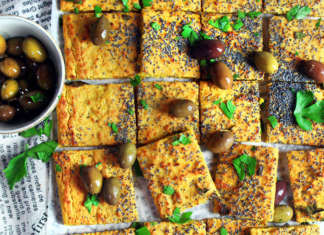 Focaccia carote e farina di ceci