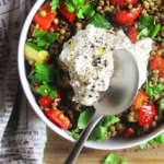 Lenticchie con verdure estive
