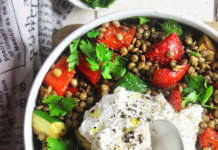 Lenticchie con verdure estive