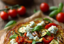 Pizza di melanzane senza glutine