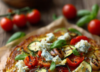 Pizza di melanzane senza glutine