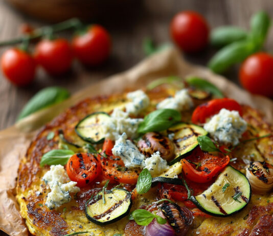 Pizza di melanzane senza glutine