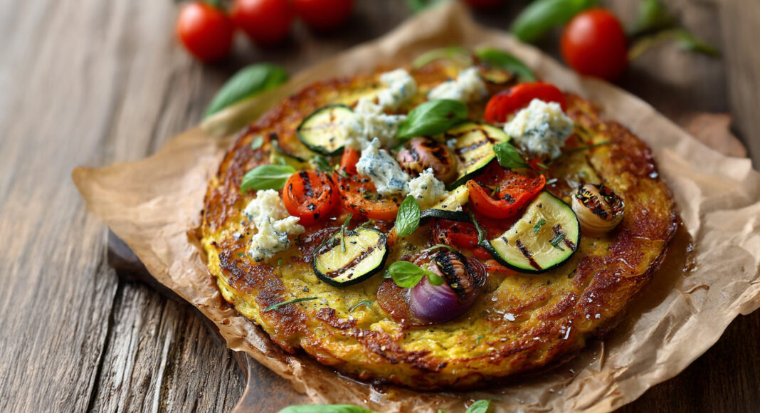 Pizza di melanzane senza glutine