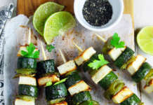 Spiedini zucchine e feta