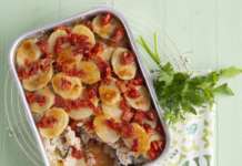 Tiella di riso, patate e cozze