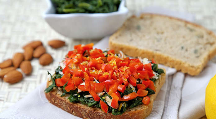 Gli spinaci in bruschetta che bontà!