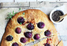 Focaccia vegan con uva