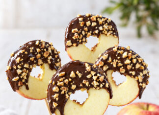 Mele stecco al cioccolato