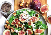 Rucola fichi feta