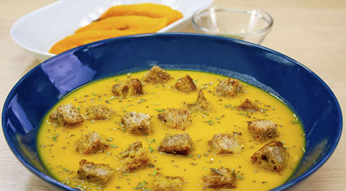 Non perdetevi questa crema di zucca al rosmarino e cocco