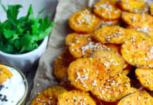 Chips croccanti di patate dolci