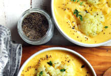 Crema di carote e cavolfiore